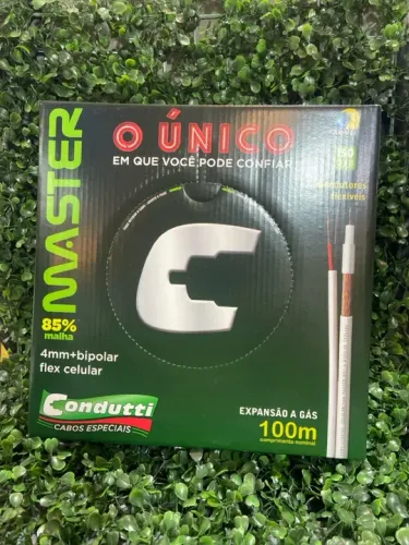 Cabo coxial 4mm + bitolar Condutt 100m 