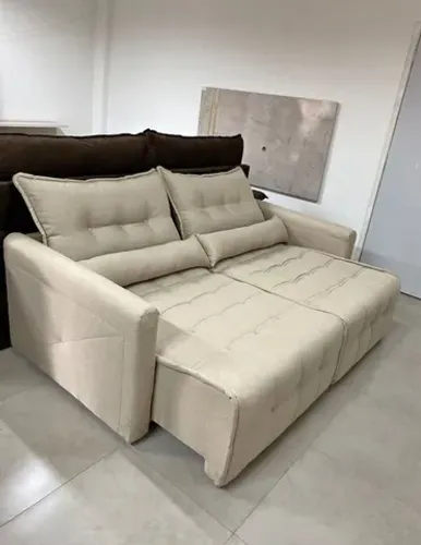 Sofá cama Madri novo molas ensacadas 