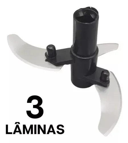 Lâmina para triturador de alimentos com 3 lâminas 