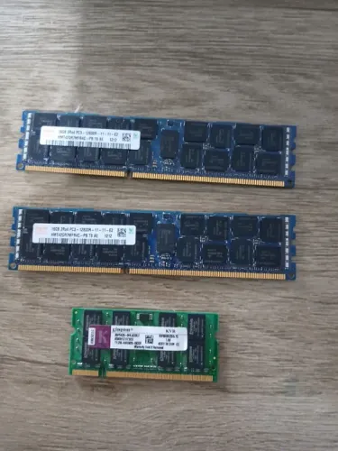 Memoria 02 modulo 16Gb + 01 notebook 1Gb