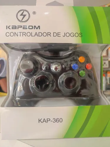 Controle Xbox 360 Kapbom com fio- Novo