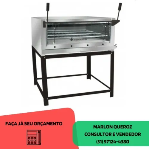 Forno de Pizza Venâncio com Pedra Refratária