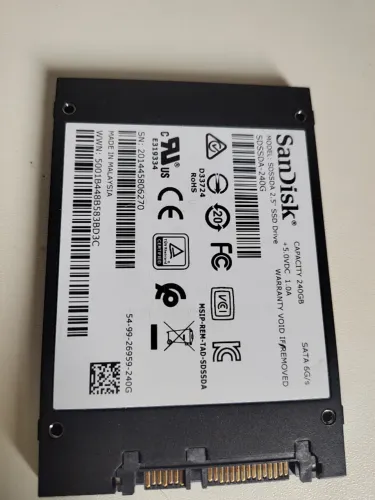 ssd 240gb - sandisk 6gb/s -