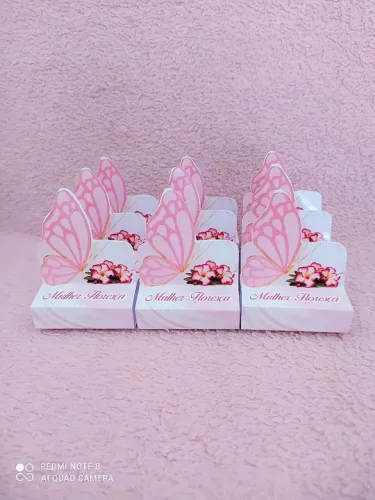 Porta Bis duplo pra igreja com adesivo para colar na blusa dia das mulheres