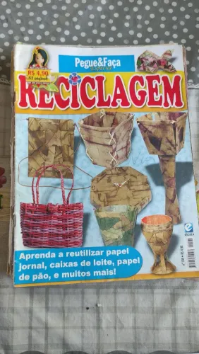 Revista de artesanato de reciclagem 12 unidades 