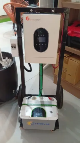 Gerador Solar Portátil, Kit Geração energia Solar com Bateria Litio Lifepo4