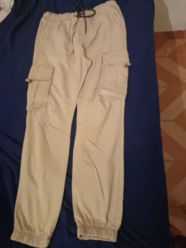 Calça jogger slim Bege