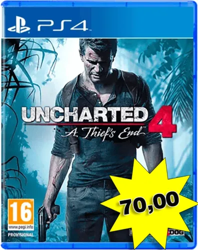 Uncharted 4 - PS4 - Mídia física