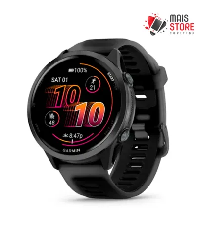 Relógio Garmin Forerunner 570-47mm Slate Gray Aluminum with Translucent BlackBlack Band