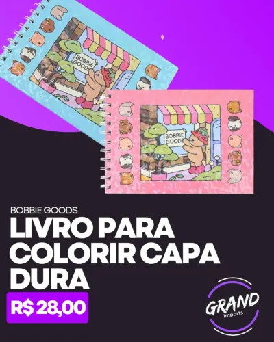Livro para colorir Capa Dura