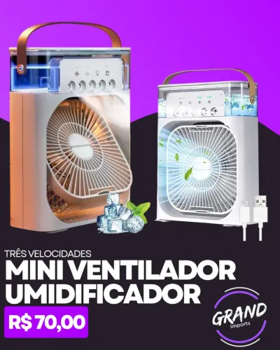 Mini Ventilador Umidificador 