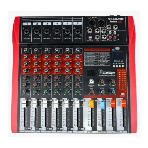 Mesa de Som Soundvoice MR-602 Rubi