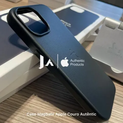 Capinha de Couro Apple (Preta) 16 pro max