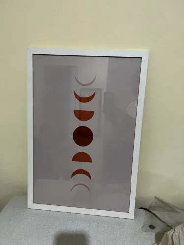 Conjunto de 3 Quadros Decorativos com Vidro - Estilo Boho Moderno