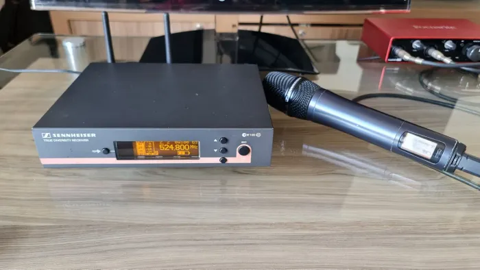 Microfone Sennheiser EW100 G3 + Receptor