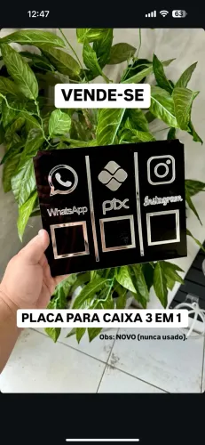 Placa para caixa