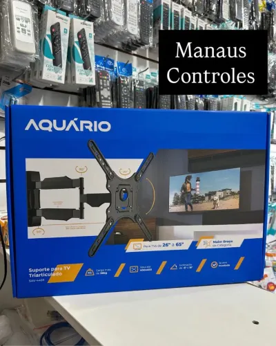 Suporte para tvs tri articulado até 65 polegadas com maior braço da categoria 