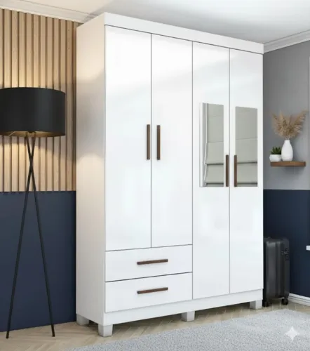 Oferta do mês Guarda Roupa Hércules Branco