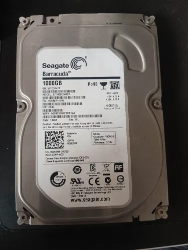 HD Seagate Barracuda 1TB (Saudável no Crystal)