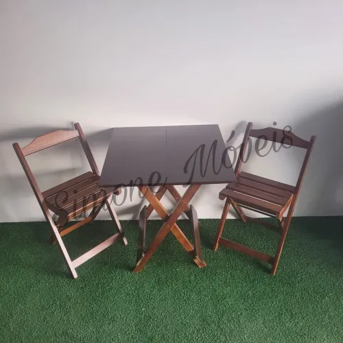 Conjunto Dobrável com 2 cadeiras