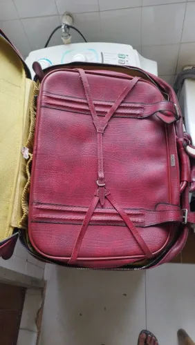 Conjunto de 2 malas Primicia em couro dos anos 80