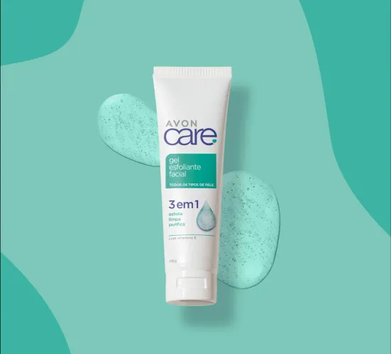Avon care gel esfoliante facial 3 em 1
