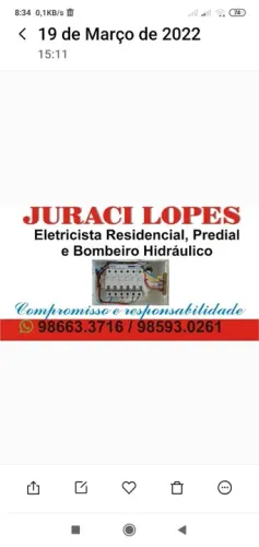 Eletricista e bombeiro hidráulico 