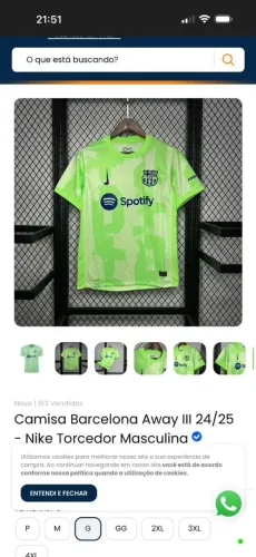 Camiseta do Barcelona