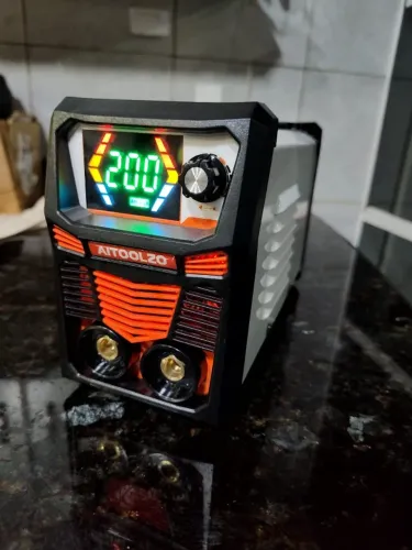 Máquina Solda Inversora Portatil Mma Tig 200a C/lcd Aitoolzo Laranja