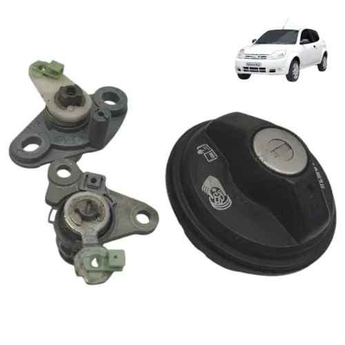 Kit Miolo Chave Porta Tampa Combustível Honda Fit 2004 2005 Preto L 2008