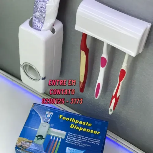 Porta Escova Dispenser kit - Entrega Rápida 