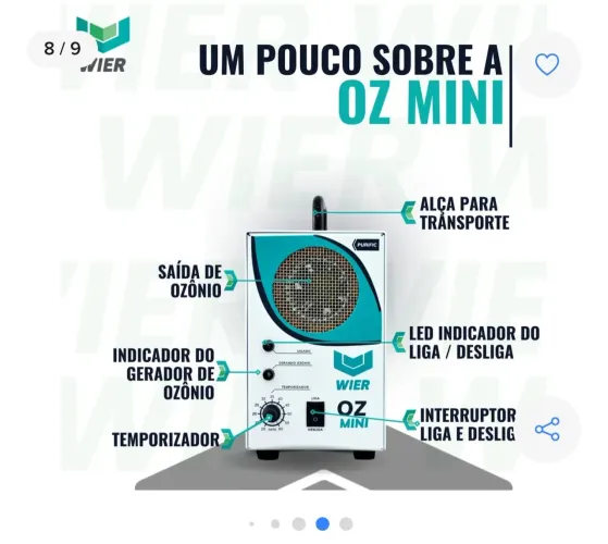 Maquina gás de ozonio