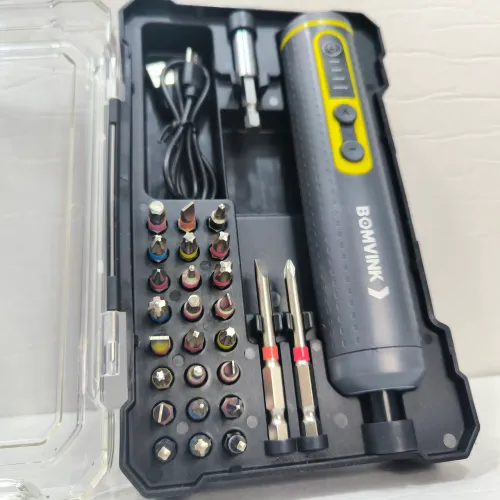 Chave de fenda elétrica recarregável kit com 30 peças 
