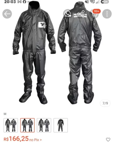 Capa de chuva para moto