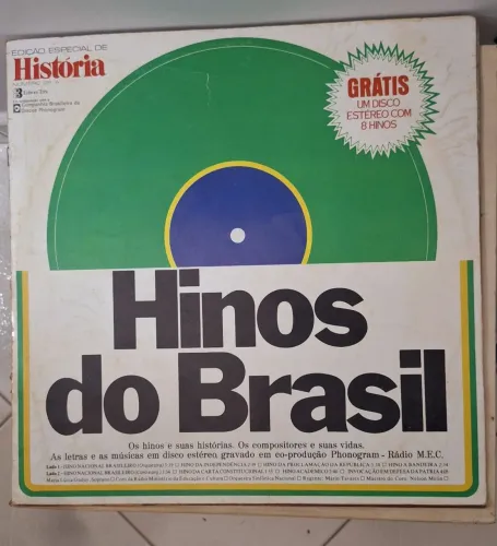 Disco de Vinil Hinos do Brasil para Copa