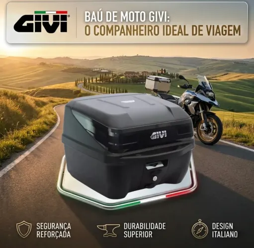 Bauleto Givi 33 Litros Traffic 3 T33ntbr Monolock Bau Preto