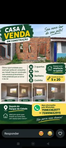 Casa em construção venda!
