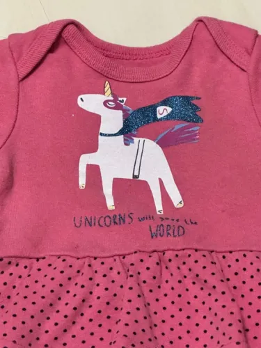 bodie para bebe com saia tamanho M