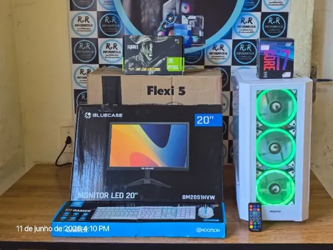 PC Gamer i7, Novo Zero, RGB e Monitor