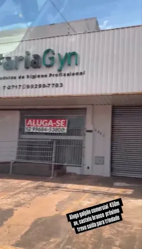 Aluga galpão comercial 450 metros AV Castelo Branco próximo trevo saída para trindade