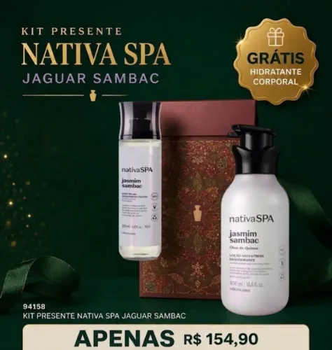 KIT Presentear NATIVA SPA Jaguar Sambac