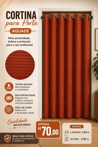 CORTINA PARA PORTA AGUADE MEGA PROMOÇÃO 