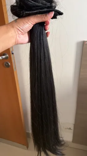Vendo cabelo brasileiro, 200g 75 cm, ja no método fita adesiva