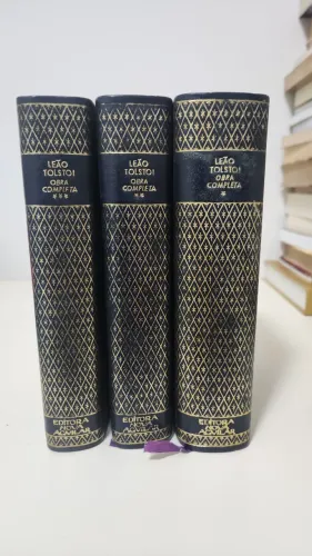Leão Tolstói - Obra Completa Nova Aguilar 1976 (3 Volumes) - Colecionador