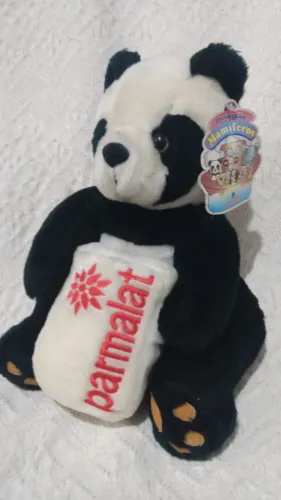 Pelúcia Parmalat brinquedo promocional panda