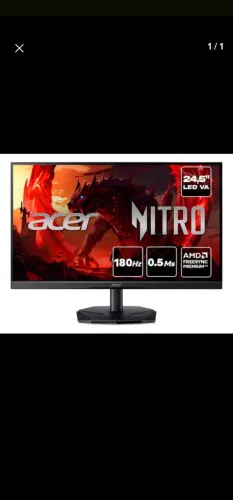 Monitor Gamer Acer Nitro 24,5 180Hz 0.5ms Full HD FreeSync