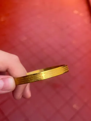 Pulseira banhada a ouro