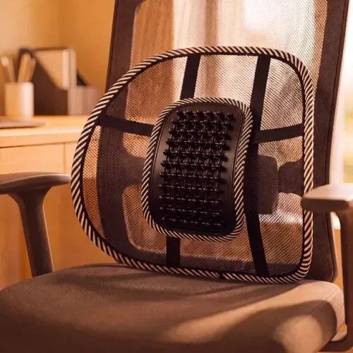 Apoio Lombar Ergonômico Nylon Para Carro E Cadeira