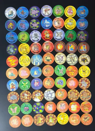 Tazos Pokémon e Looney Tunes Completas