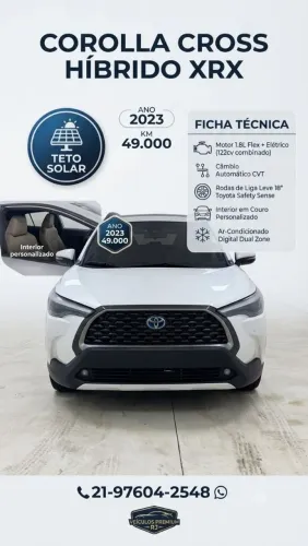 Toyota Corolla Cross XRX 1.8 16V Aut.(híbrido) 2023